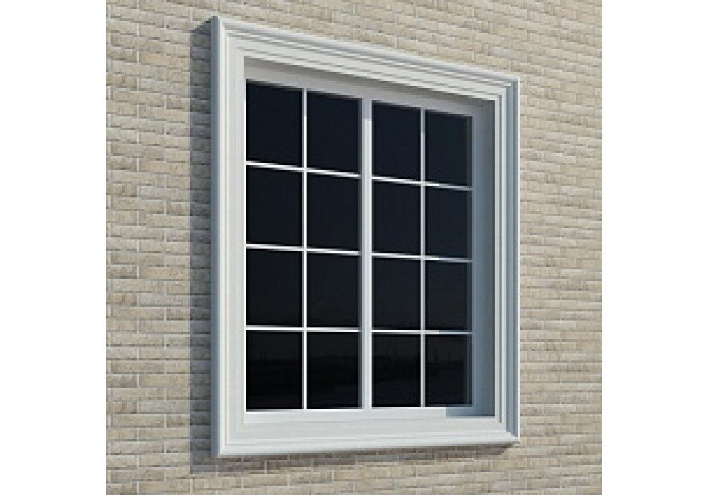 Оздоблення вікон пінопластом — віконне обрамлення №1